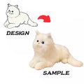 Ultra-Realistic Persian Cat Plush - Luxury Handcrafted Companion Doll