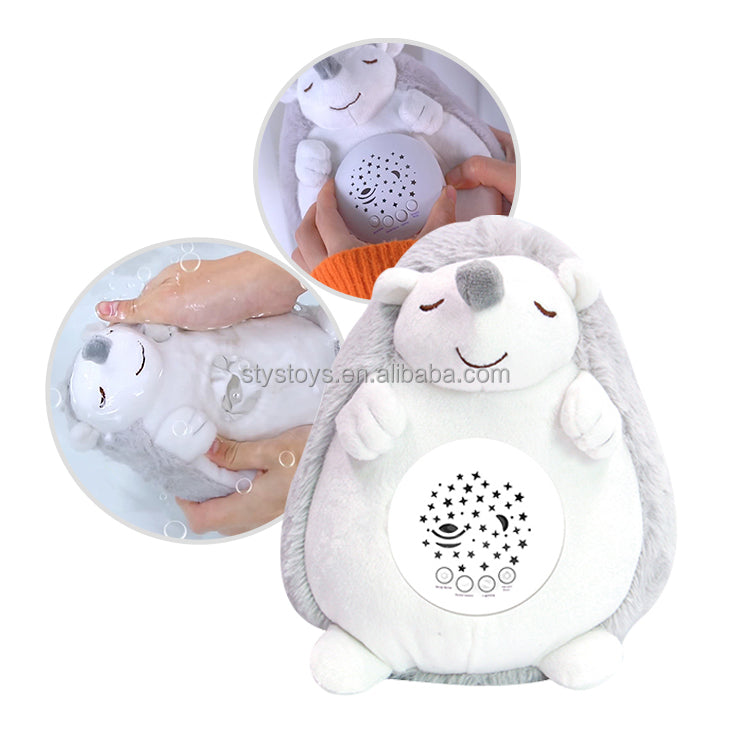 Starry Sky Projector Plush Soother - Musical Baby Night Light